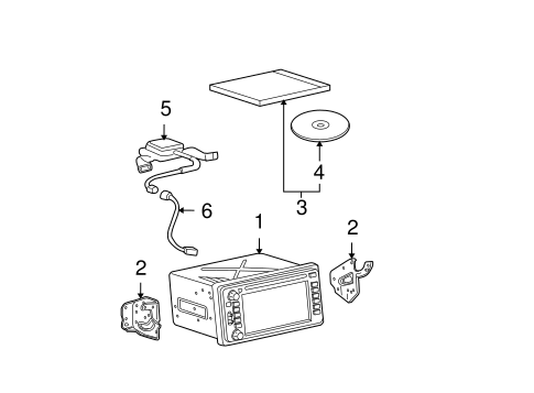 ELECTRICAL/NAVIGATION SYSTEM COMPONENTS for 2004 Toyota Matrix #1