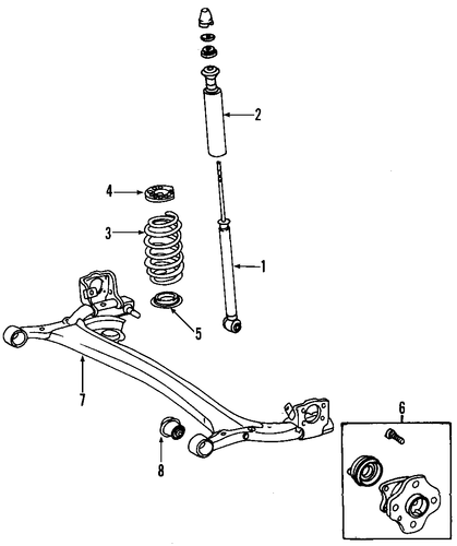 REAR SUSPENSION/REAR AXLE for 2010 Scion xB #1