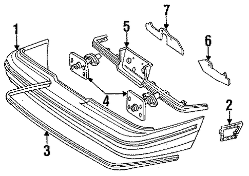 Topaz BUMPER & COMPONENTS - REAR