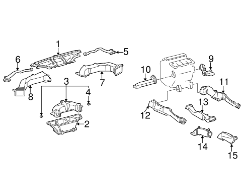 BODY/DUCTS for 2005 Toyota Camry #2