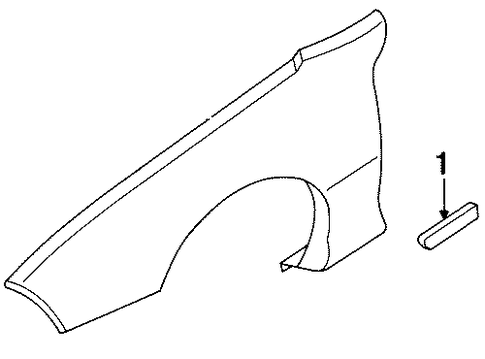 Firebird EXTERIOR TRIM - FENDER