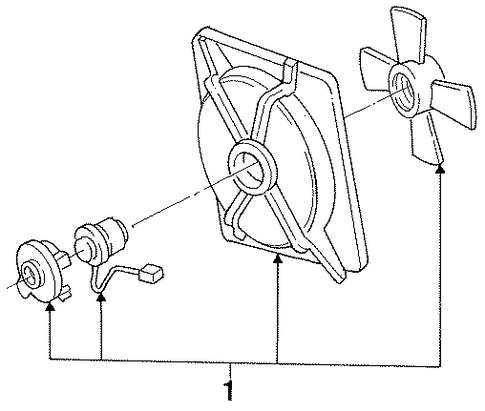 COOLING SYSTEM/COOLING FAN for 1996 Toyota Camry #1