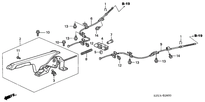 CHASSIS/PARKING BRAKE for 2006 Honda INSIGHT #1
