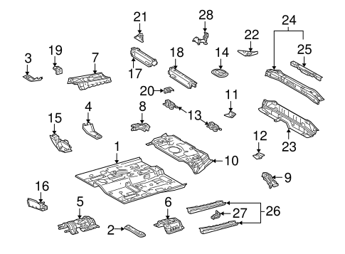 BODY/FLOOR & RAILS for 2006 Scion xB #1