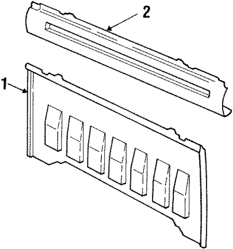 K3500 Pickup BACK PANEL