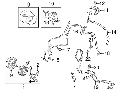 STEERING/PUMP & HOSES for 2007 Scion tC #1
