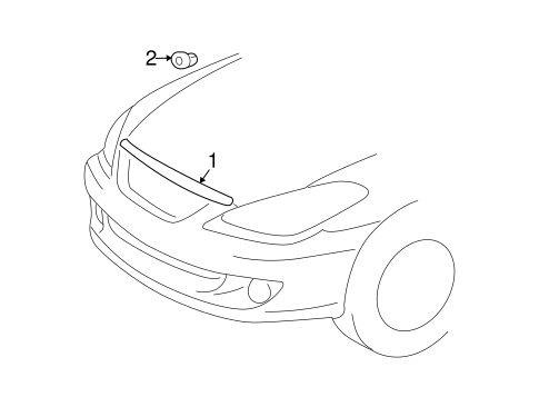 BODY/EXTERIOR TRIM - HOOD for 2008 Toyota Solara #1