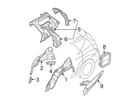 Inner Structure for 2004 Nissan Murano #0
