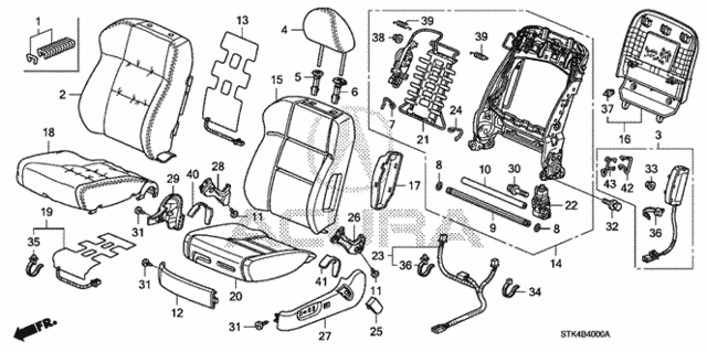 Front Seat (L.) (1) for 2008 Acura RDX #0