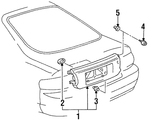 BODY/EXTERIOR TRIM - REAR BODY for 1998 Toyota Celica #2