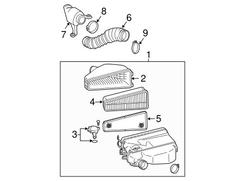 ENGINE/AIR INTAKE for 2008 Toyota 4Runner #1