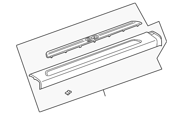 15839159 Деталь CARPET RETAINER, RIGHT