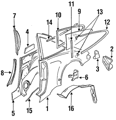 911 QUARTER PANEL & COMPONENTS 2