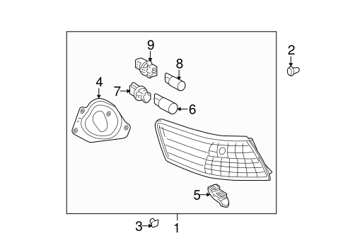 ELECTRICAL/COMBINATION LAMPS for 2008 Toyota Camry #1