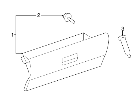 BODY/GLOVE BOX for 2014 Scion xB #1
