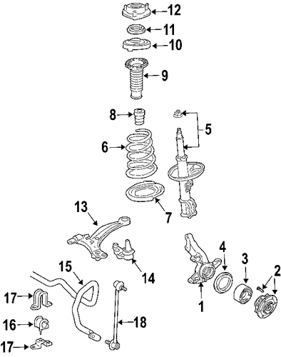 FRONT SUSPENSION/FRONT SUSPENSION for 2006 Toyota Sienna #1