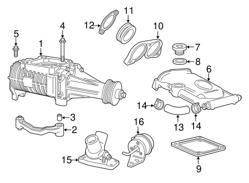 XKR SUPERCHARGER & COMPONENTS