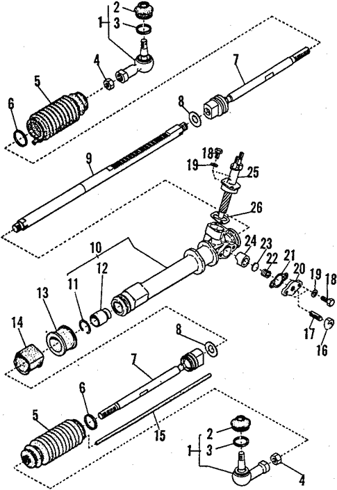 Steering Gear & Linkage for 1987 Subaru Brat #1
