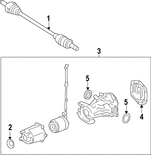 Universals & Rear Axle/Drive Axles for 2011 Ford Fusion #1