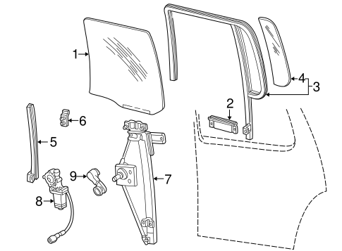 Electrical/Rear Door for 2000 Ford Explorer #1
