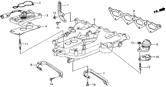 ENGINE/INTAKE MANIFOLD for 1988 Honda ACCORD COUPE #1