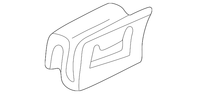 3512413 Деталь DRIP MOLDING FASTENER, LEFT