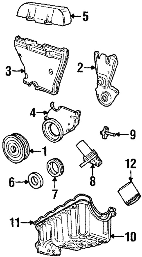 Engine Parts for 1996 Ford Contour #0