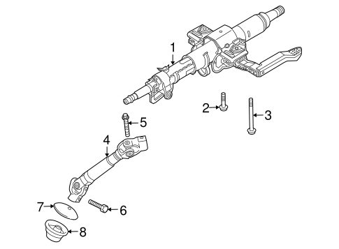 Astra STEERING COLUMN ASSEMBLY