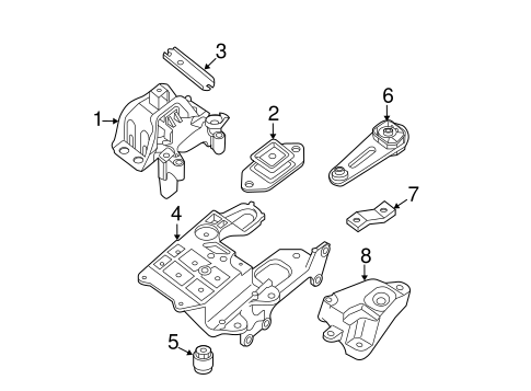 Engine & Trans Mounting for 2010 Nissan Sentra #1