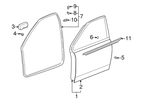 BODY/DOOR & COMPONENTS for 2000 Toyota Echo #1