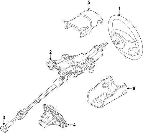Steering/Steering Wheel for 2013 Ford Escape #1