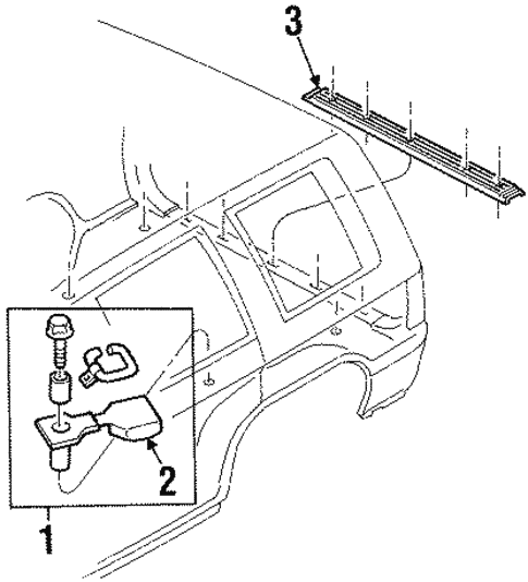 Interior Trim - Rear Body for 1995 Isuzu Trooper #0