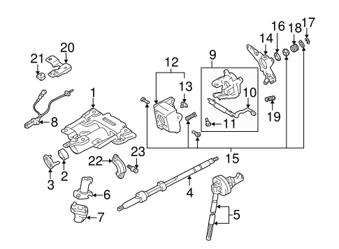 STEERING/STEERING COLUMN ASSEMBLY for 2005 Toyota Tundra #2