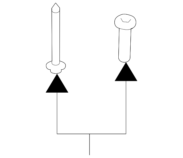 C2C35054 INSERT PANEL SCREW, LEFT