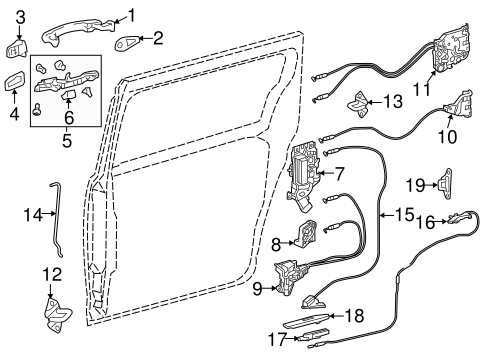 ELECTRICAL/SLIDING DOOR for 2015 Toyota Sienna #2