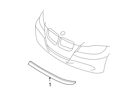 Exterior Trim - Front Bumper for 2011 BMW 335d #0