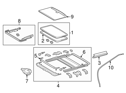 ELECTRICAL/SUNROOF for 2012 Toyota Camry #1