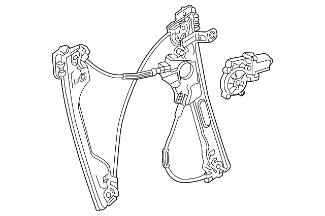22836736 Деталь WINDOW REGULATOR, LEFT