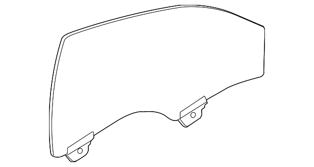 22893155 Деталь DOOR GLASS, LEFT