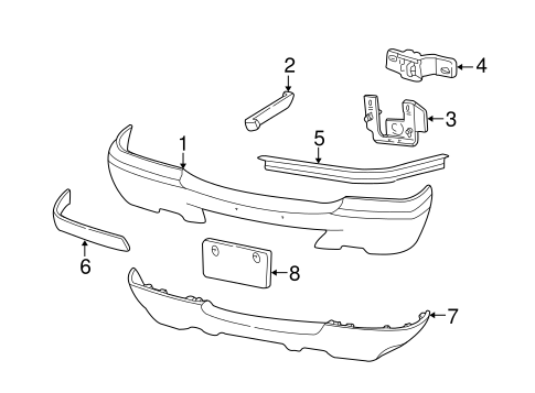 Body/Bumper & Components - Front for 2000 Ford Ranger #1