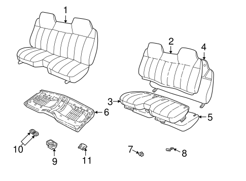 Sonoma FRONT SEAT COMPONENTS