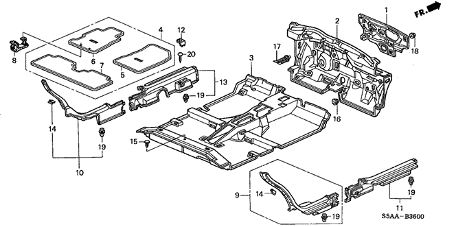 INTERIOR / BUMPER/FLOOR MAT for 2004 Honda CIVIC SEDAN #1