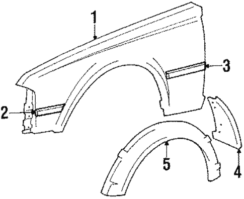 Fender & Components for 1984 Toyota Celica #0