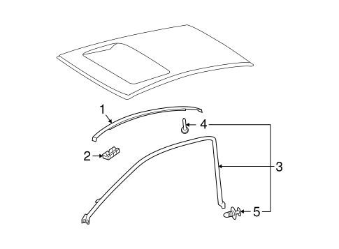 BODY/EXTERIOR TRIM - ROOF for 2004 Toyota Solara #1