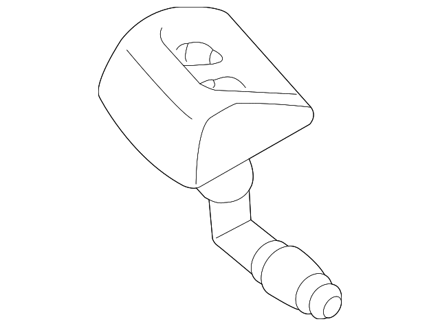 LR015358 WASHER NOZZLE, RIGHT