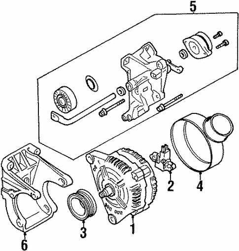 Alternator for 1998 Volkswagen Golf #0