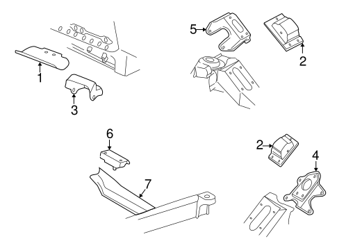 Savana 3500 ENGINE & TRANS MOUNTING