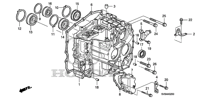 TRANSMISSION - AUTOMATIC/AT TRANSMISSION CASE for 2010 Honda CIVIC COUPE #1