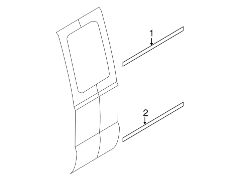 F-250 Super Duty EXTERIOR TRIM - REAR DOOR