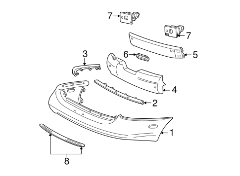 Taurus BUMPER & COMPONENTS - REAR